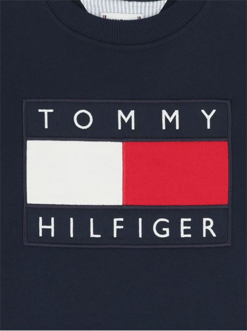 Felpa bambino Tommy Hilfiger navy TOMMY HILFIGER KIDS | KS0KS00709C1G